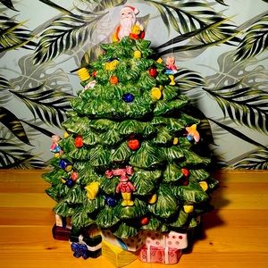 RCPC Earthenware Christmas Tree Cookie Jar